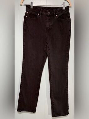 L.L. Bean Women's Skinny Jeans in Dark Brown